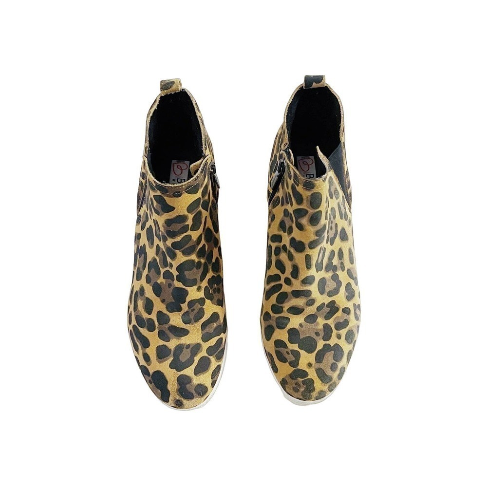 Blondo Leopard Leather Vamp Sneaker SZ10 B3322 96L